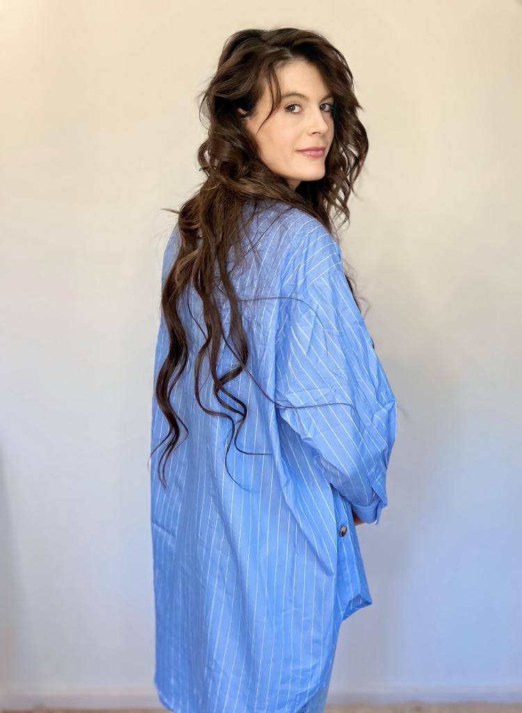 Oversized Striped Shirt