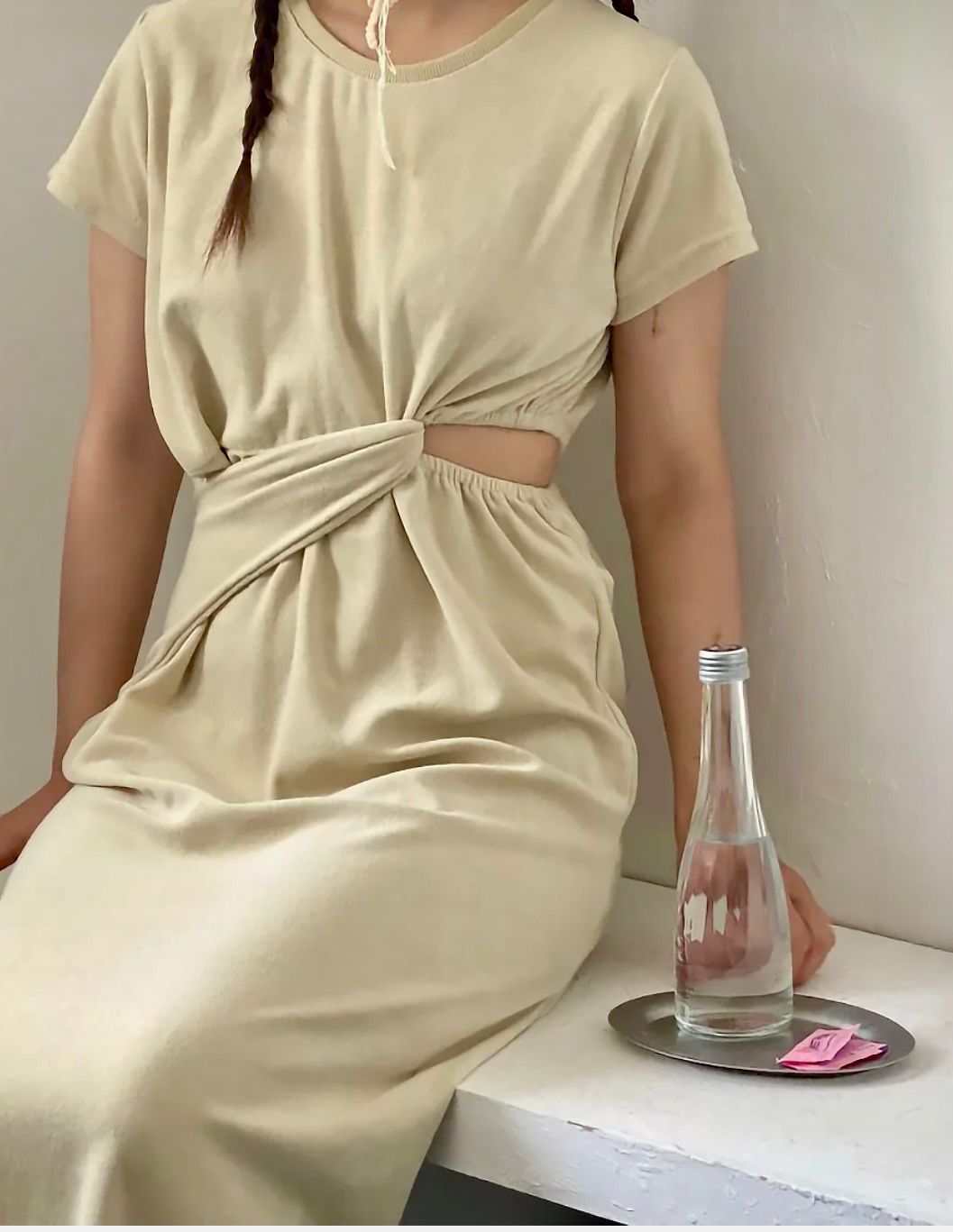 REMI Dress Light-Khaki